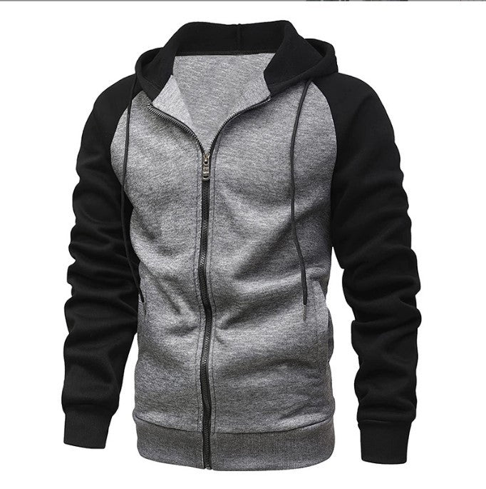 Men's Casual Sports Color Block Sweatshirt Top
