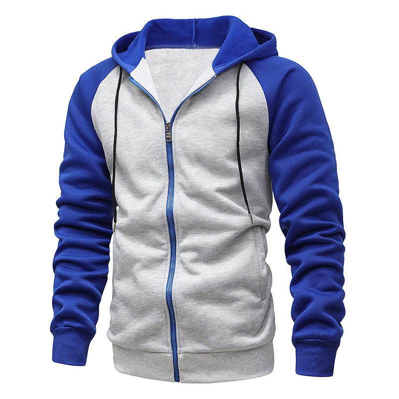 Men's Casual Sports Color Block Sweatshirt Top