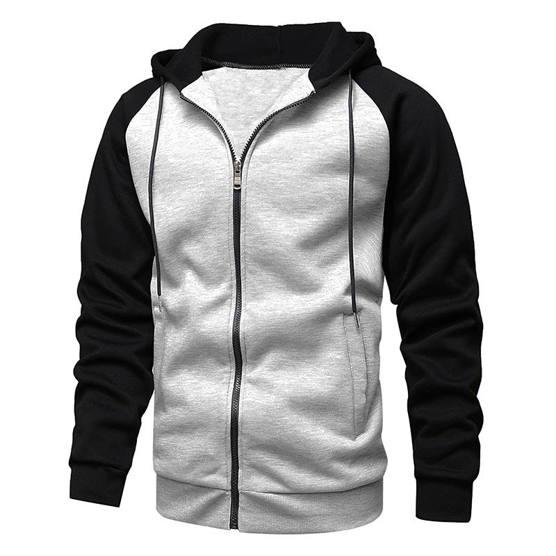 Men's Casual Sports Color Block Sweatshirt Top