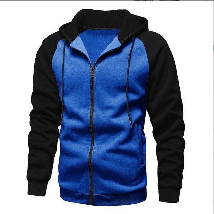 Men's Casual Sports Color Block Sweatshirt Top