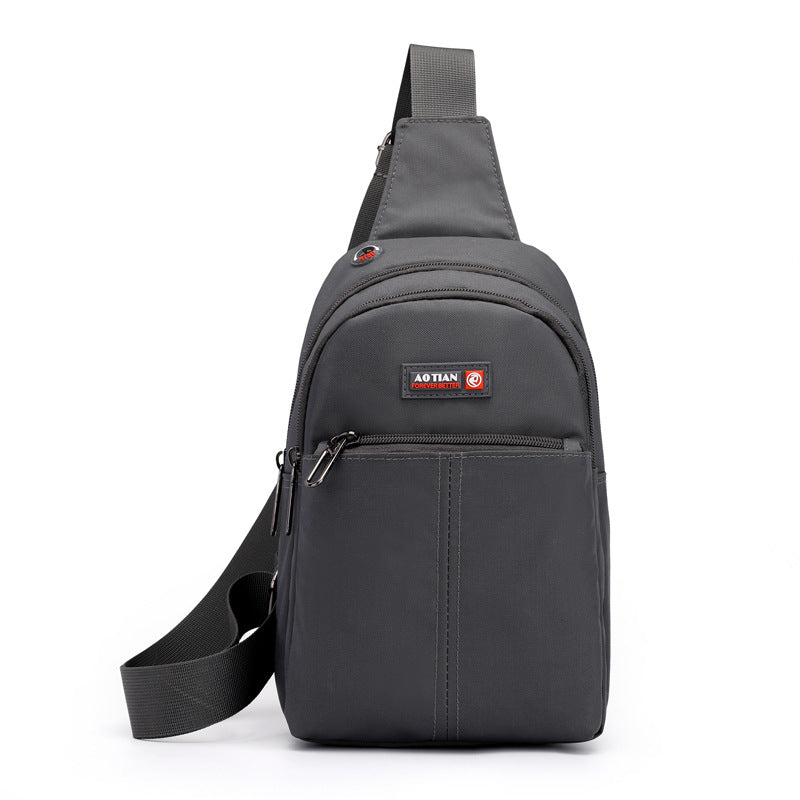 Men's Waterproof Oxford Fabric Crossbody Chest Bag