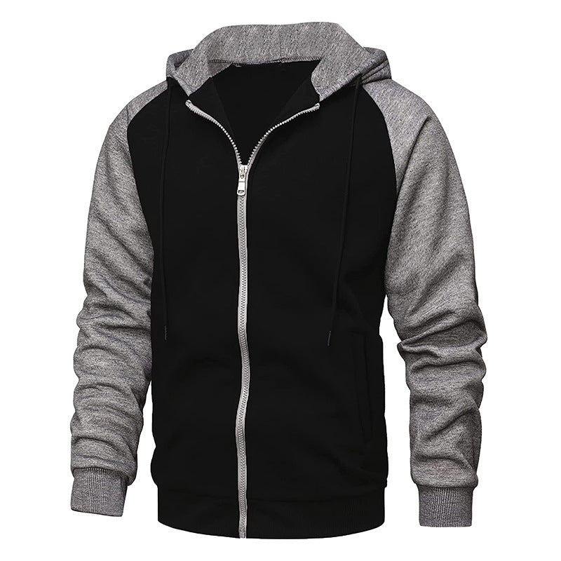 Men's Casual Sports Color Block Sweatshirt Top