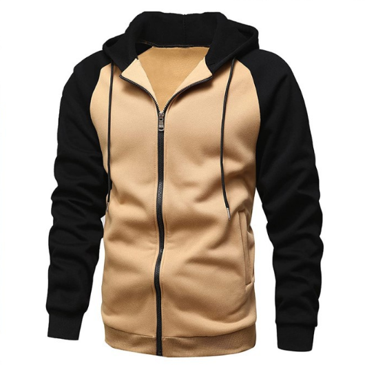 Men's Casual Sports Color Block Sweatshirt Top